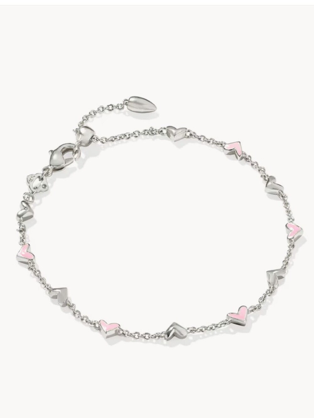Kendra Scott Haven Heart Silver Chain Bracelet